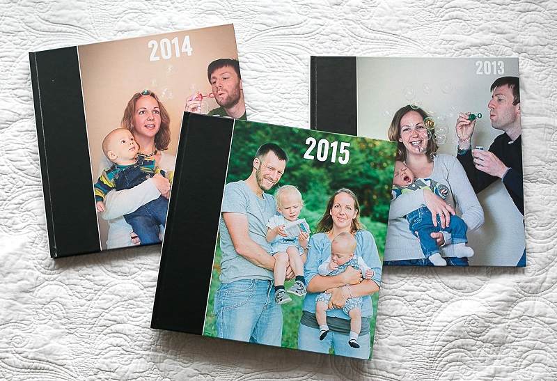 drei Familien-Fotobücher von Julia Erz