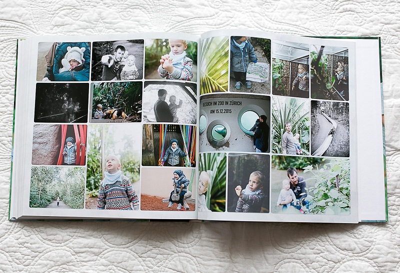Fotobuch mit Familienfotos