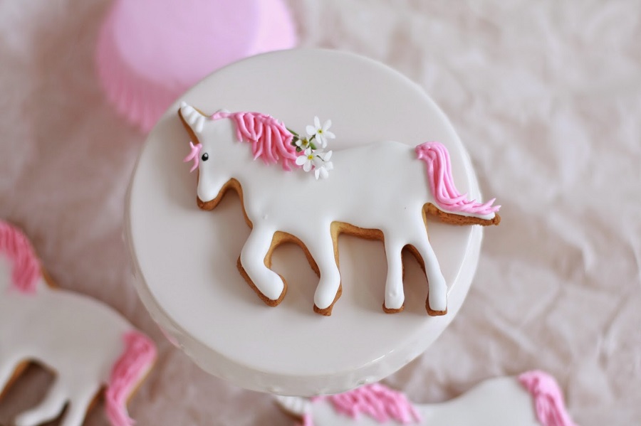 Plätzchen in Einhornform