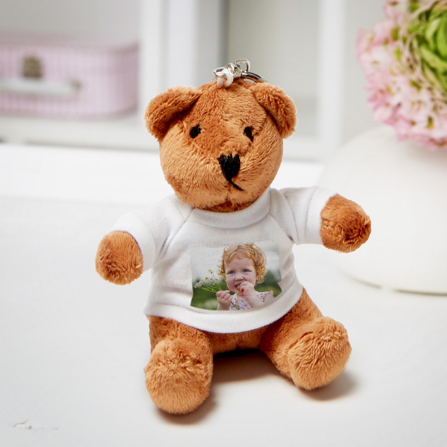 Personalisierter Schlüsselanhänger mit Plüschteddy von Snapfish