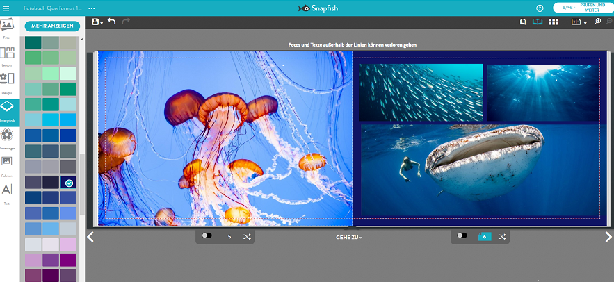 Snapfish Fotobuch gestalten